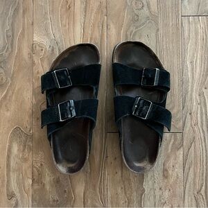 Birkenstock Arizona suede leather sandals